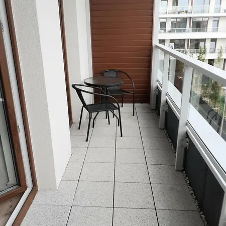 Tropikalny Prywatny Taras Na Dachu Z Widokiem Na Morze Sianożęty